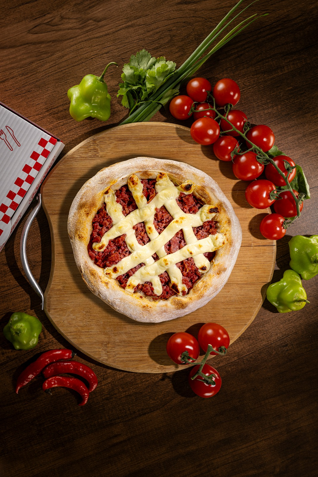 Pizza Calabresa com Cream Cheese